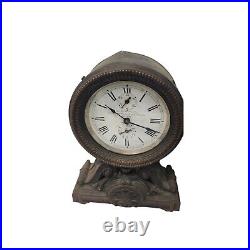 Geo. Welsch Son 233-35 Greenwich St Cor Barclay NY Seth Thomas Mantle Clock