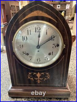 Gorgeous Antique 1920s Seth Thomas 4 Chime Mantel Clock Inlaid Case Gorgeous Antique 1920s Seth Thomas 4 Chime Mantel Clock Inlaid Case