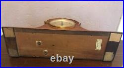 Heavy Old Antique Ornate Wood Desk Mantle Shelf Clock Seth Thomas Roxbury