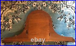 Heavy Old Antique Ornate Wood Desk Mantle Shelf Clock Seth Thomas Roxbury