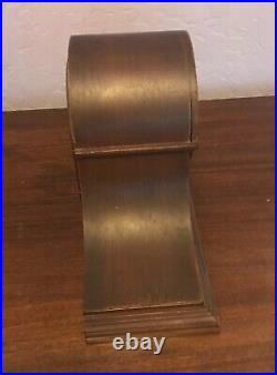 Heavy Old Antique Ornate Wood Desk Mantle Shelf Clock Seth Thomas Roxbury