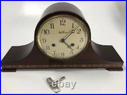 Large Vtg Seth Thomas Mantle Clock A 208-005 (2) Jewels 7713 USA/Germany with Key