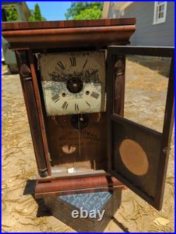 Late 19th Century Pendulum Clock, Seth Thomas Ogee Case