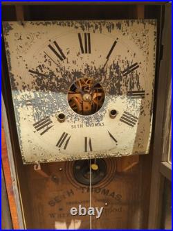 Late 19th Century Pendulum Clock, Seth Thomas Ogee Case