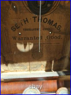 Late 19th Century Pendulum Clock, Seth Thomas Ogee Case