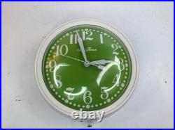 MCM MCM Vintage Seth Thomas Green Face Breeze Metal Kitchen Clock FREE SHIP (L8)