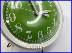 MCM MCM Vintage Seth Thomas Green Face Breeze Metal Kitchen Clock FREE SHIP (L8)