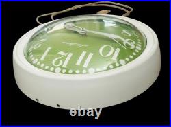 Mid Century Modern Vintage Seth Thomas Green Face Metal Kitchen Clock MCM Mid Century Modern Vintage Seth Thomas Green Face Metal Kitchen Clock MCM