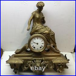 Mitchell Vance & Co Seth Thomas & Sons Antique Statue Clock Repair Female Rare