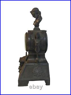 Mitchell & Vance New York Victorian Egyptian revival mantle clock Seth Thomas Mitchell & Vance New York Victorian Egyptian revival mantle clock Seth Thomas