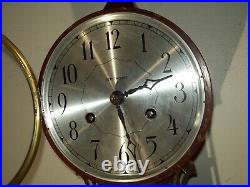 Old Seth Thomas Key Wind Pendulum Antique Banjo Wall Clock Does Work