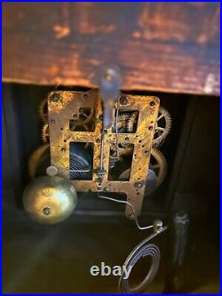 Original Old Antique Victorian Seth Thomas Adamantine Mantle Clock AS IS READ