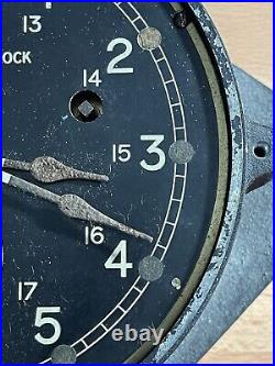 Original WWII Submarine Ships Clock Seth Thomas Azure Control Clock Zig Zag
