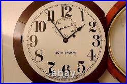 Outstanding Rare Mahogany Antique Seth Thomas No 2 Weight Driven Wall Clock