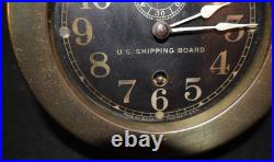 Pre-WWII US Merchant Marines Ship's Clock'U. S. SHIPPING BOARD' Seth Thomas USA