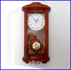 Pristine Seth Thomas Westminster/Ava Maria Quartz Pendulum Mahogany Wall Clock