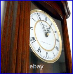 Pristine Seth Thomas Westminster/Ava Maria Quartz Pendulum Mahogany Wall Clock