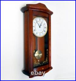 Pristine Seth Thomas Westminster/Ava Maria Quartz Pendulum Mahogany Wall Clock