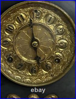 RARE ANTIQUE SETH THOMAS 1880's 1890's ADAMANTINE MANTLE CLOCK