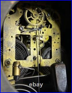 RARE ANTIQUE SETH THOMAS 1880's 1890's ADAMANTINE MANTLE CLOCK