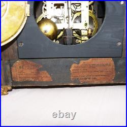 RARE ANTIQUE SETH THOMAS MODEL TYNE MANTEL CLOCK C/1904 8 DAY WithKEY WORKS