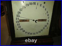 RARE EARLYEST, SETH THOMAS #2 OFFICE CALENDAR CLOCK / COUMPOND WEIGHT ca. 1861