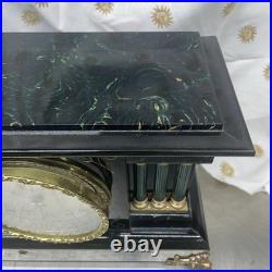 RARE SETH THOMAS Automatic 8 DAY LONG ALARM ADAMANTINE MANTLE CLOCK Year 1906