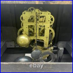 RARE SETH THOMAS Automatic 8 DAY LONG ALARM ADAMANTINE MANTLE CLOCK Year 1906