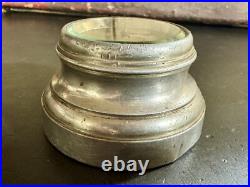 RARE antique Seth Thomas Advertising Clock PAPERWEIGHT Church Candles NY Ship
