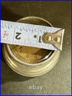 RARE antique Seth Thomas Advertising Clock PAPERWEIGHT Church Candles NY Ship
