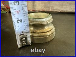 RARE antique Seth Thomas Advertising Clock PAPERWEIGHT Church Candles NY Ship