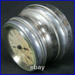 RARE antique Seth Thomas Advertising Clock PAPERWEIGHT miniature SOLID STEEL CO