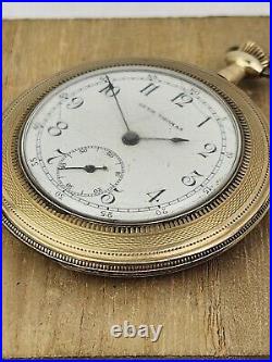 Rare Antique 1910 Seth Thomas 6s GF Pocket Watch Grade 322 Lake Shore 15j