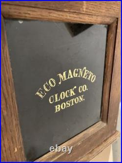 Rare Antique Eco Magneto Seth Thomas Mvt Watchman's Master Clock
