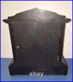 Rare Antique Seth Thomas Berkley Mahogany Mantel Clock Porcelain Face Working