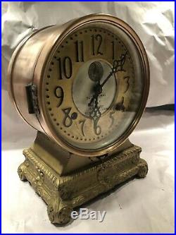 Rare Antique Seth Thomas Grand Automatic 8 Day Long Alarm Clock