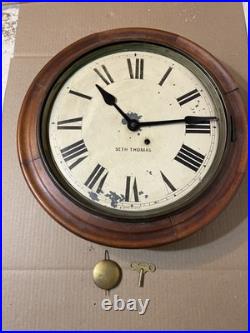 Rare Antique Seth Thomas Office No. 4 Large 14 Dial Gallery Clock To Restore