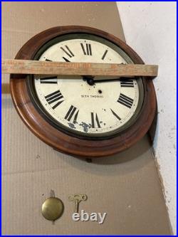Rare Antique Seth Thomas Office No. 4 Large 14 Dial Gallery Clock To Restore