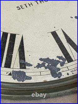 Rare Antique Seth Thomas Office No. 4 Large 14 Dial Gallery Clock To Restore