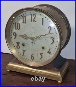 Rare Antique Seth Thomas Solar Bronze Desk / Mantel Clock Working 8 Day c. 1905