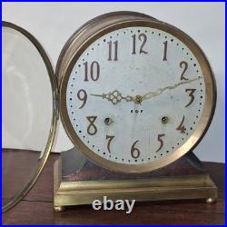 Rare Antique Seth Thomas Solar Bronze Desk / Mantel Clock Working 8 Day c. 1905