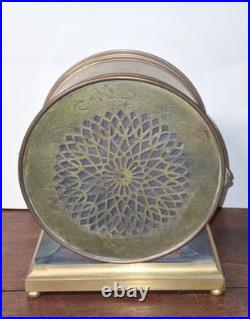 Rare Antique Seth Thomas Solar Bronze Desk / Mantel Clock Working 8 Day c. 1905