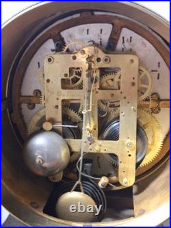 Rare Antique Seth Thomas Solar Bronze Desk / Mantel Clock Working 8 Day c. 1905