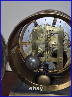 Rare Antique Seth Thomas Solar Bronze Desk / Mantel Clock Working 8 Day c. 1905