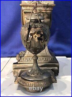 Rare Antique USA Seth Thomas Sons &co, Strike, Angels, Figural Metal Bronze Clock