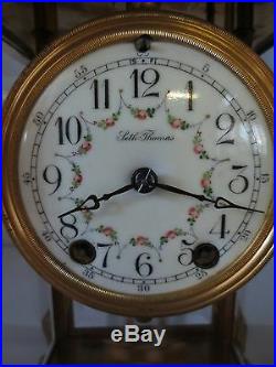 Rare French Style Seth Thomas Antique Mantel Clock Empire No. #48n