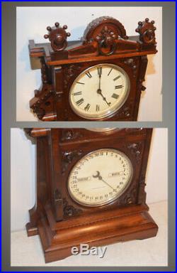 Rare & Fully Restored Seth Thomas Parlor Calendar No. 9 1885 Antique Clock