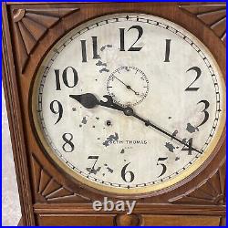 Rare Huge Antique Seth Thomas Lobby Clock With 18 Dial