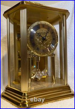 Rare Seth Thomas Crystal Clock Glynda AGO 7066H Made in Germany