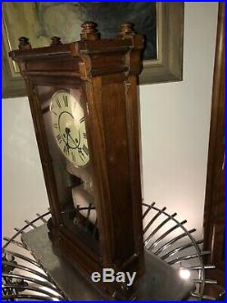 Rare Seth Thomas Lincoln Antique Parlor/Mantel/ 2 Weight Regulator Clock